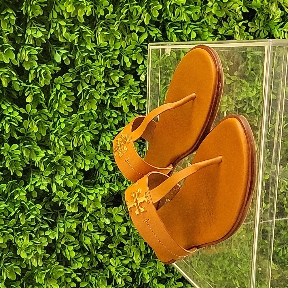 Tory Burch Brown Leather Sandals - Picture 10 of 11
